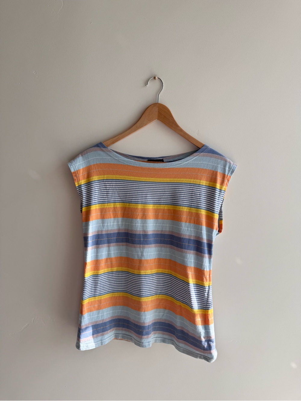 2010s Topshop Striped Muscle Tee